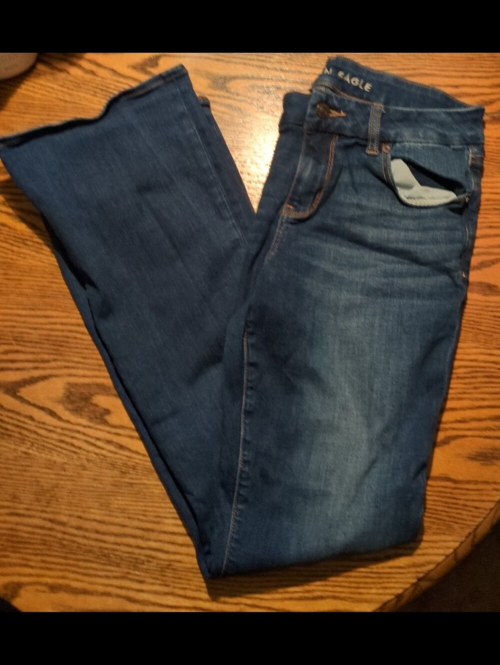 American eagle stretchy curvy kick boot jeans